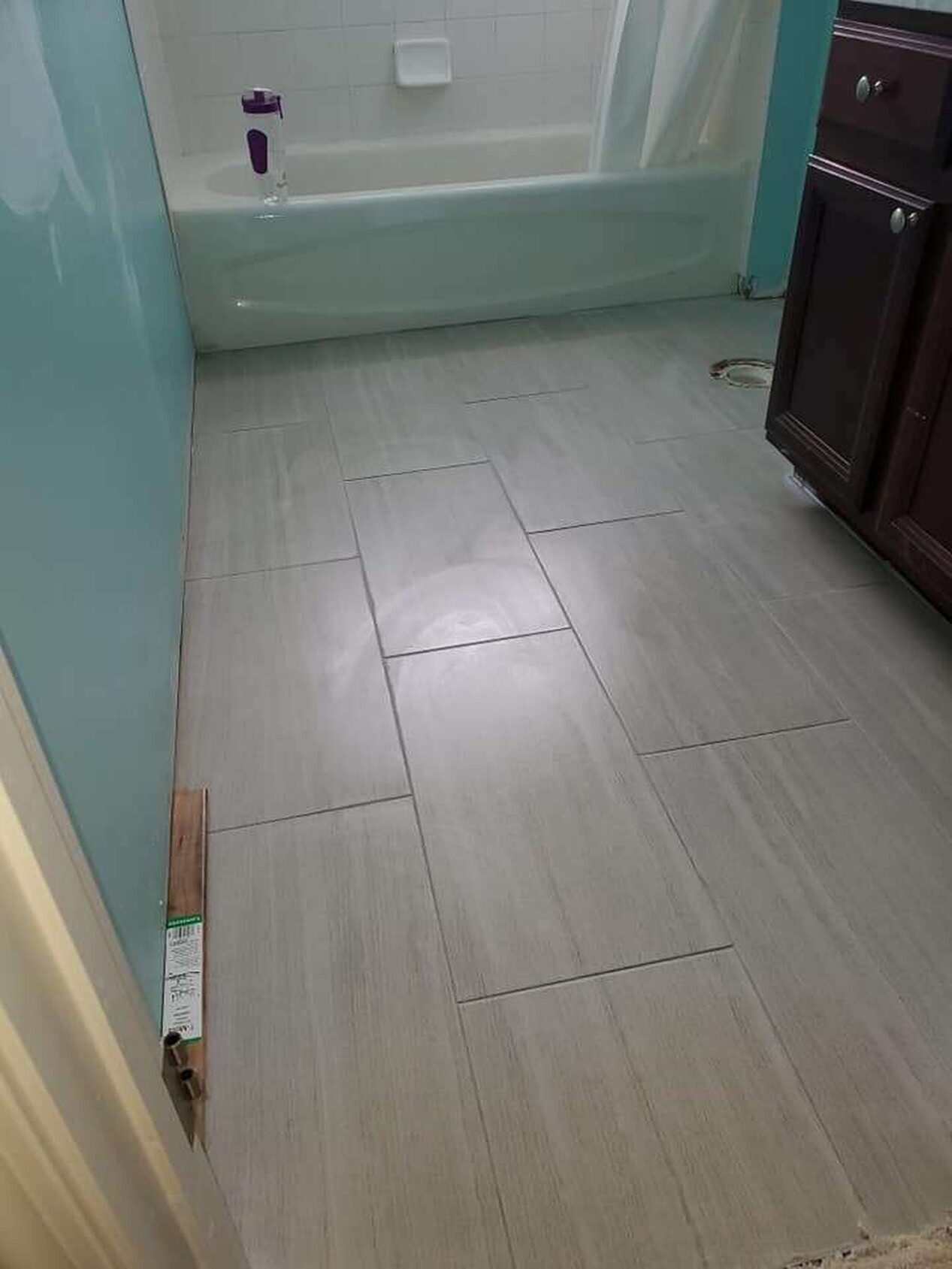 Before and After Grout Cleaning
