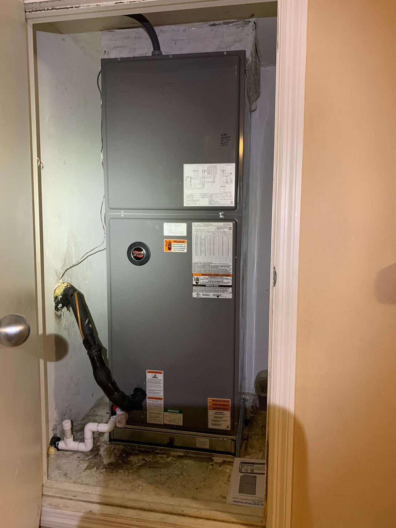 AC INSTALLATION BEFORE AND AFTER