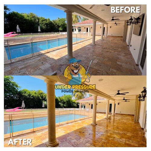 Residential Pool Deck Cleaning