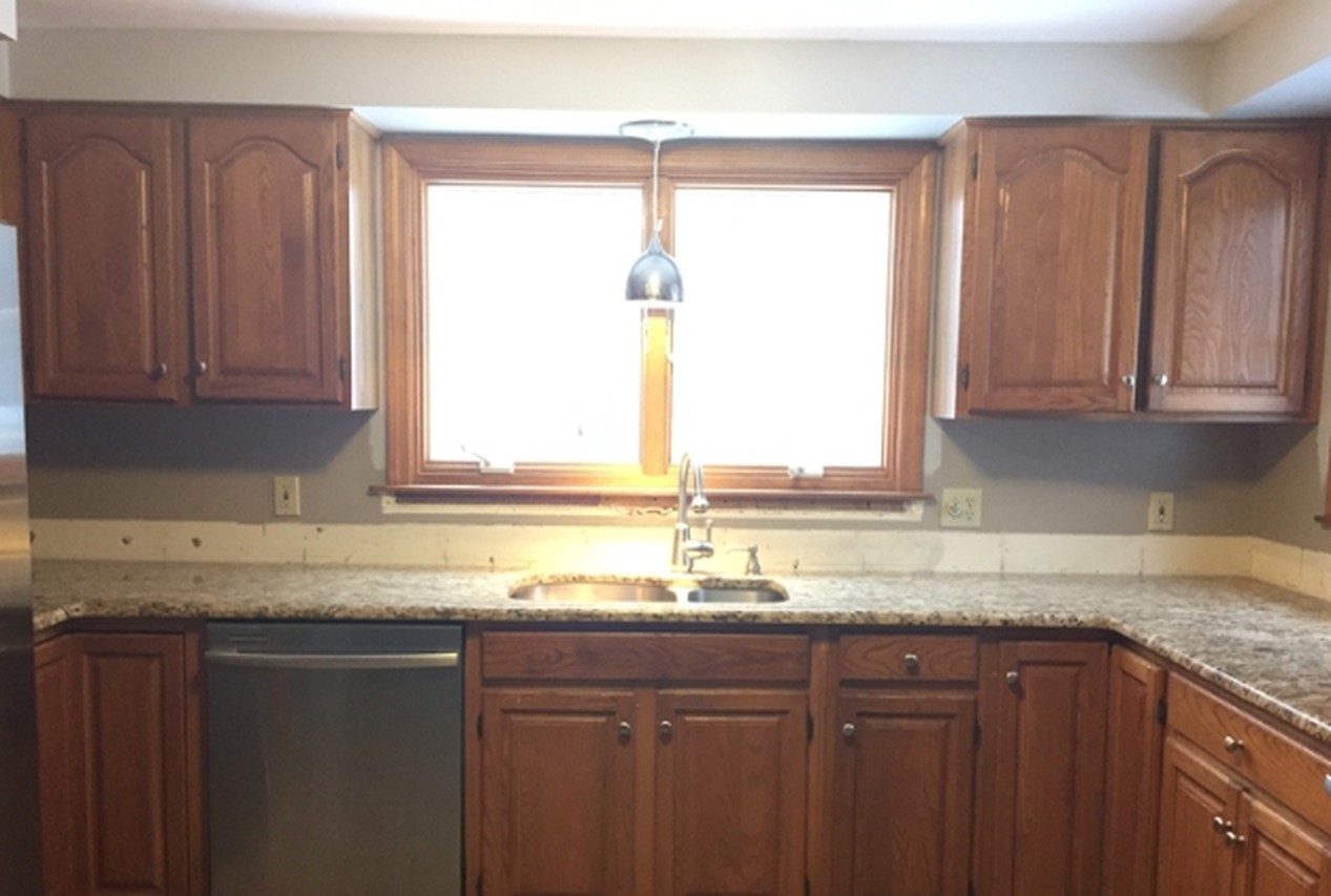 Before and after Kitchen Remodeling with quartz counter tops
