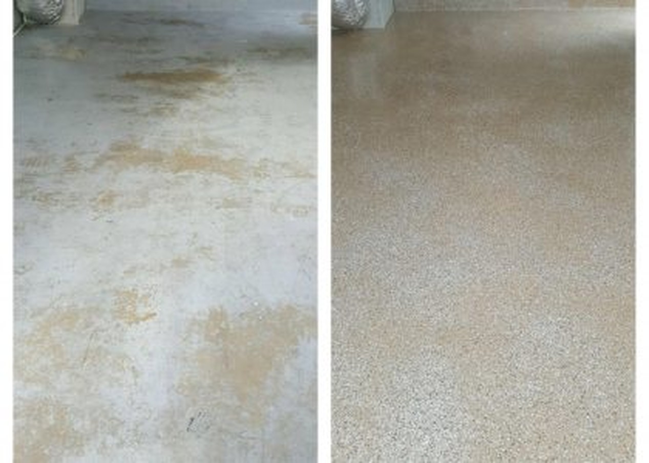 Garage Floors- After & Before
