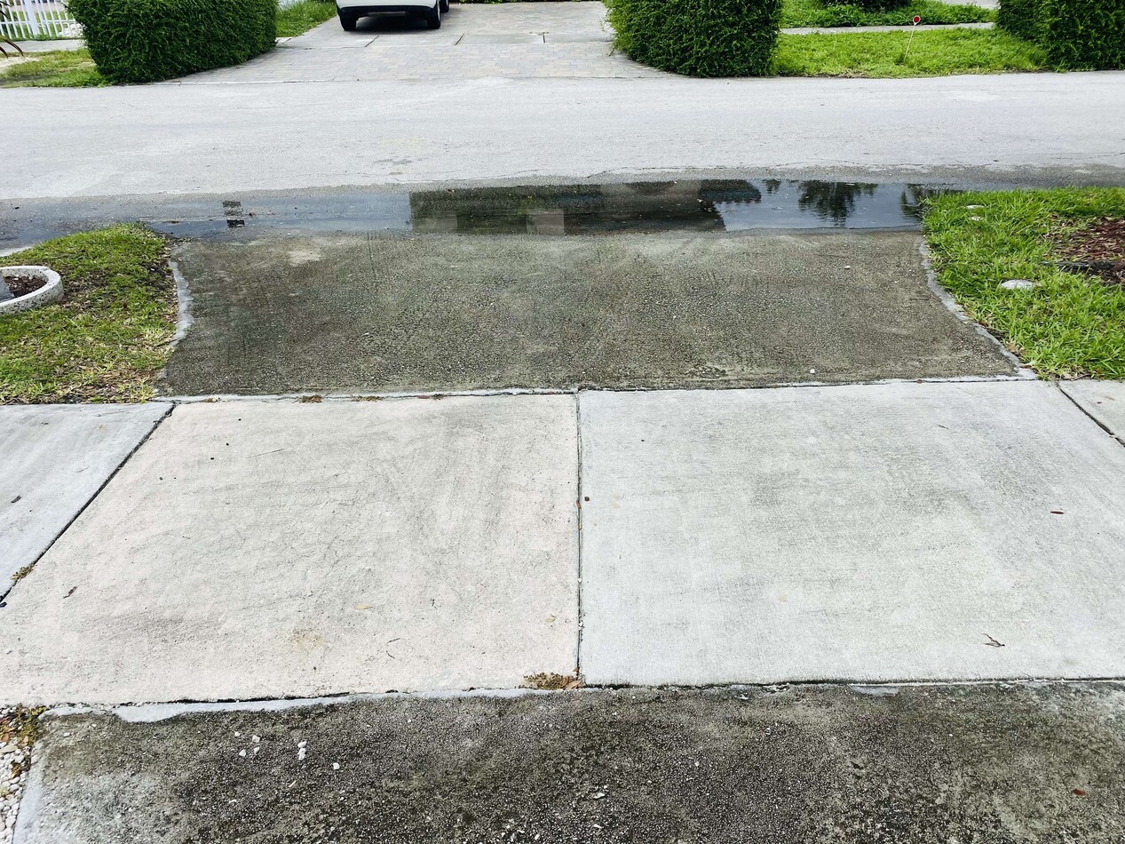 Driveway Concrete Pressure Cleaning
