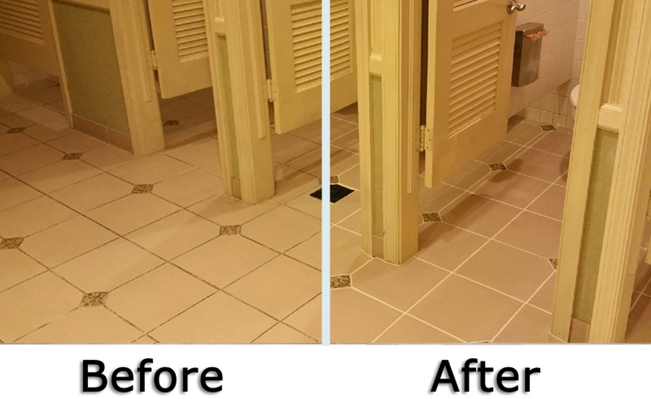 Grout Treatments - Before and After | Grout Medic