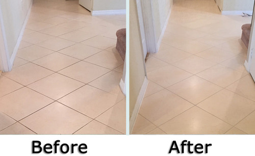 Before & After-Tile & Grout Restoration