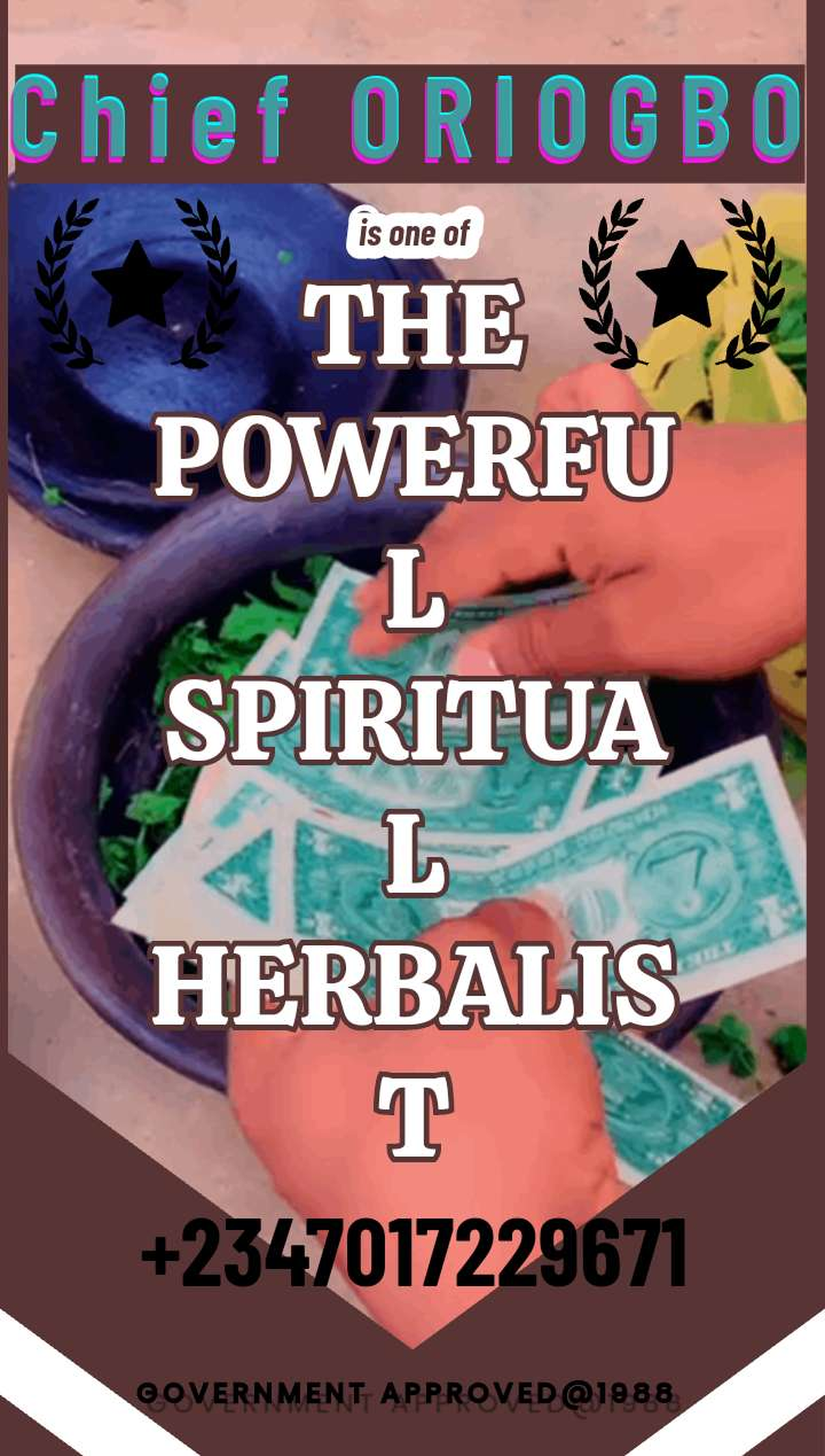 The best powerful spiritual herbalist in Nigeria +2347017229671