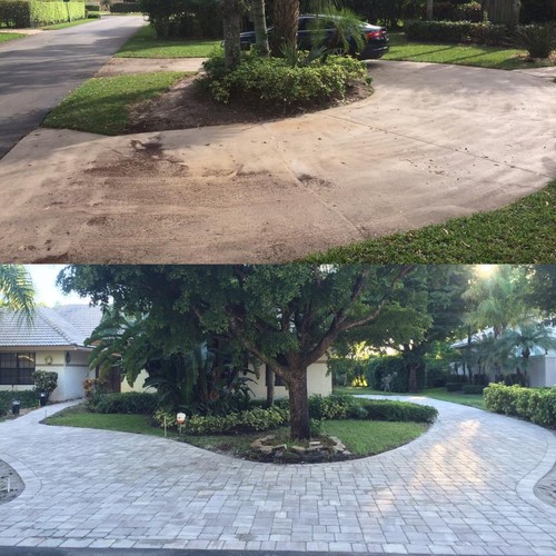 Before&after-Paver Cleaning & Sealing | Kc Tile Restoration 